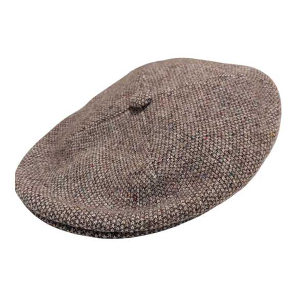 Kangol Cap Ventair Size M Brown Cabbie Newsboy 504 Vintage‎ Heathermix England - Picture 1 of 6